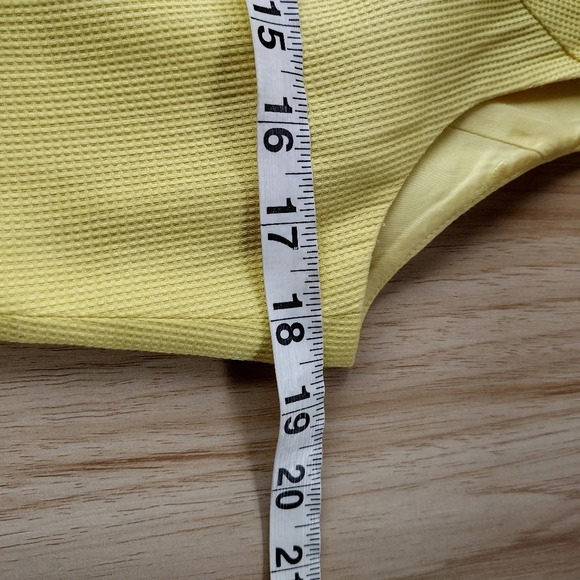 Escada margaretha ley Vintage Cotton Shift Dress SZ 40 Yellow - Picture 3 of 6